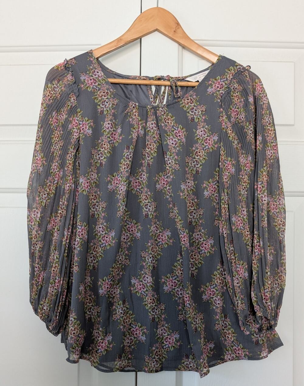 Lauren Conrad Floral Boho Peasant Blouse
